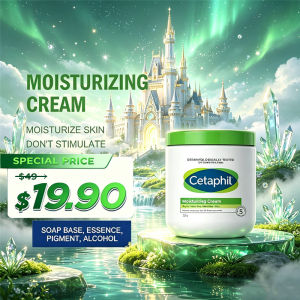 [550G] Cetaphil Moisturizing Cream Skincare Cream Daily Moisturizer For Face And Body Intense Moisture Hydration
