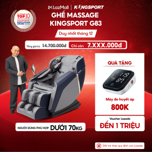 Miễn phí lắp đặt | Ghế massage KINGSPORT G83 hệ thống con lăn hiện đại con lăn lòng bàn chân 3 cấp độ nhiệt hồng ngoại kép