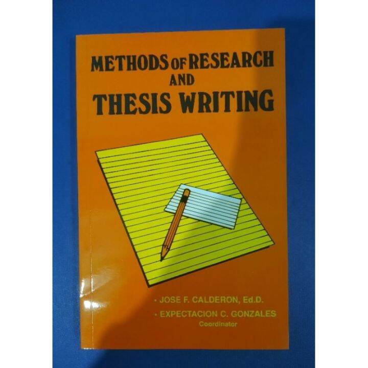 methods of research and thesis writing pdf