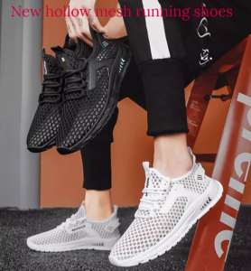 guibai Sports shoes for men new hollow mesh low-top breathable casual shoes