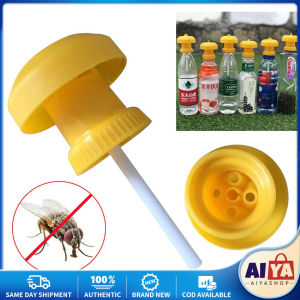 ★Same Day Shipping★ 1pc Plastic Vegetables Fruit Fly Flies Killer Trap Anti Mosquito Insect Control Device Plastic Drosophila Killer Sturdy Insect Catcher Bug Catchers Farm Orchard ZMS-Fruit-Fly-Killer-Yellow