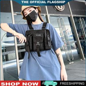 【New Arrival】 Molle Shoulder Vest Bags Oxford Cloth Male Chest Bag Adjustable Multiple Pockets Lightweight for Outdoor Camping Supplies