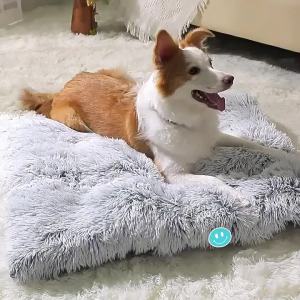 [DANDELION]Comfortable Dog Bed For Large Medium Small Dogs Plush Soft Anti-SlipSleeping Mat Cushion Fluffy Kennel Pad Mattress
