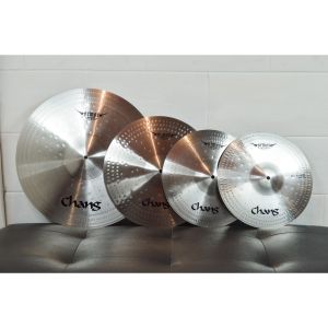 CHANG ARMOR ALLOY CYMBALS (HI-HAT RIDE CRASH) Free Cymbal Bag