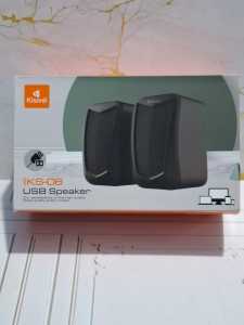 KISONLI Gaming Speaker Laptop / Komputer KS06 Dual Bass With Volume Control