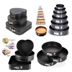3 In 1 Set Nonstick Cake Mould 3 Tier Layer Loyang Kek Baking Pan Bakery