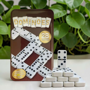 Domino 28 Quân Cao Cấp – Quân Dày 11mm Cầm Chắc Tay Hộp Kim Loại Sang Trọng [D52]