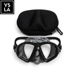 Camouflage Series Kyro Tempered Glass Low Volume Freediving Mask only and Evabox