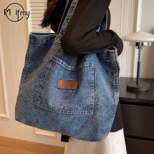 Denim Designer Handbag Luxury Designer Tote Bag Fashionalbe Clutch Bags SolidColor Underarm Simple Female Commuter Handbags 20252026