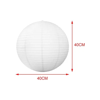 YERZ Round Paper Lampshade Modern Hanging Ceiling Light Cover Light Fixture Vintage Pendant Light Lamp Cover Wedding Birthday Party