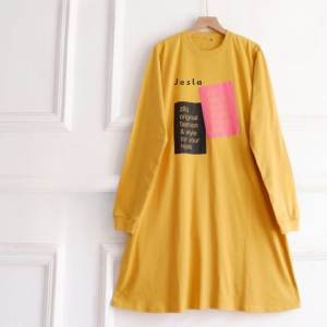 Tunik Wanita Lengan Panjang Rita Tunik Bahan Kaos Katun Combed Apk Sablon Tunic Wanita Oversize Kekinian