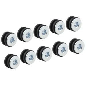 10pcs Motorcycle Rubber Grommets Kit Universal Grommets Gasket Fairings Bolt for Yamaha Suzuki Honda Motorcycles Pressure Relief Cushion