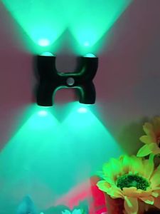 Sacesr Tri Color Light/RGB Motion Sensor Night Light Smart Sensing USB Charging Induction Wall Lamp  Suction 2B5Z7