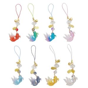 8pcs Fish Mobile Phone Decorations Individuality and Cultural Appreciation Designed for Trendy and Traditional Users