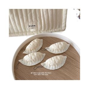 Đồ chơi Squishy Bánh Bao mô phỏng Relief căng thẳng cho trẻ em và người lớn thiết kế bánh bao chiên kiểu Nhật thực tế với dây chuyền hoàn hảo để chơi và thư giãn cảm giác