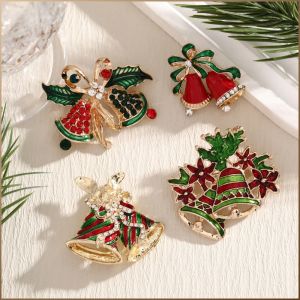 Chest Jewelry Compact Metallic Texture Brooch Candy Shape Holiday Decorations Holiday Party Cute