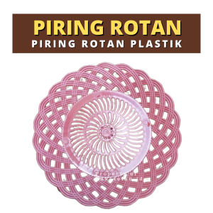 Piring Rotan Plastik Ecer - Piring Plastik Murah