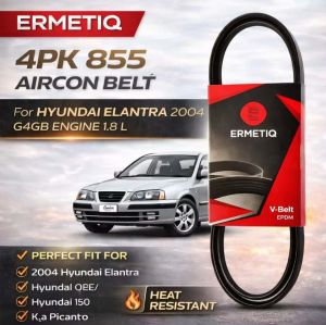 Hyundai Elantra 2004 64GB engine 1.8 L BELT-4PK855 Automobile PK type multi-ribbed belt，v-belt ( car accessories )