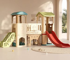 Thaitrendy ของเล่นเด็ก สไลเดอร์เด็ก กระดานลื่น บ้านของเล่น ขนาดใหญ่ 133x472x163 ซม. ของขวัญ