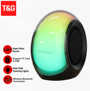 M20 Ergonomic Design Portable Wireless Bluetooth Speaker V5.3 HiFi Sound with Holder & Colorful Lights