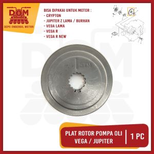 Plat Rotor Pompa Oli Jupiter (PSP) Saringan Filter Pelat Piringan Rator Rotary Oil Pomp Yamaha Vega