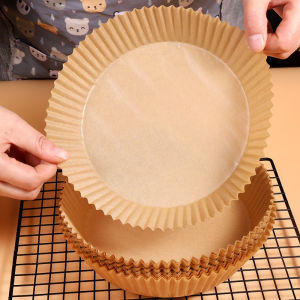 Set 50 Miếng Giấy Lót Nồi Chiên Không Dầu Hình Vuông Giảm Thiểu Tối Đa Dầu Mỡ Bám Vào Nồi Chiên - Giấy Nến Vàng Lót Nồi Chiên Đa Năng Tiện Dụng