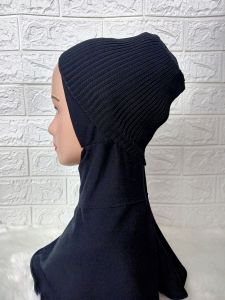 bandana rajut sewarna/ ciput rajut polos bukan premium/ dalaman hijab rajut