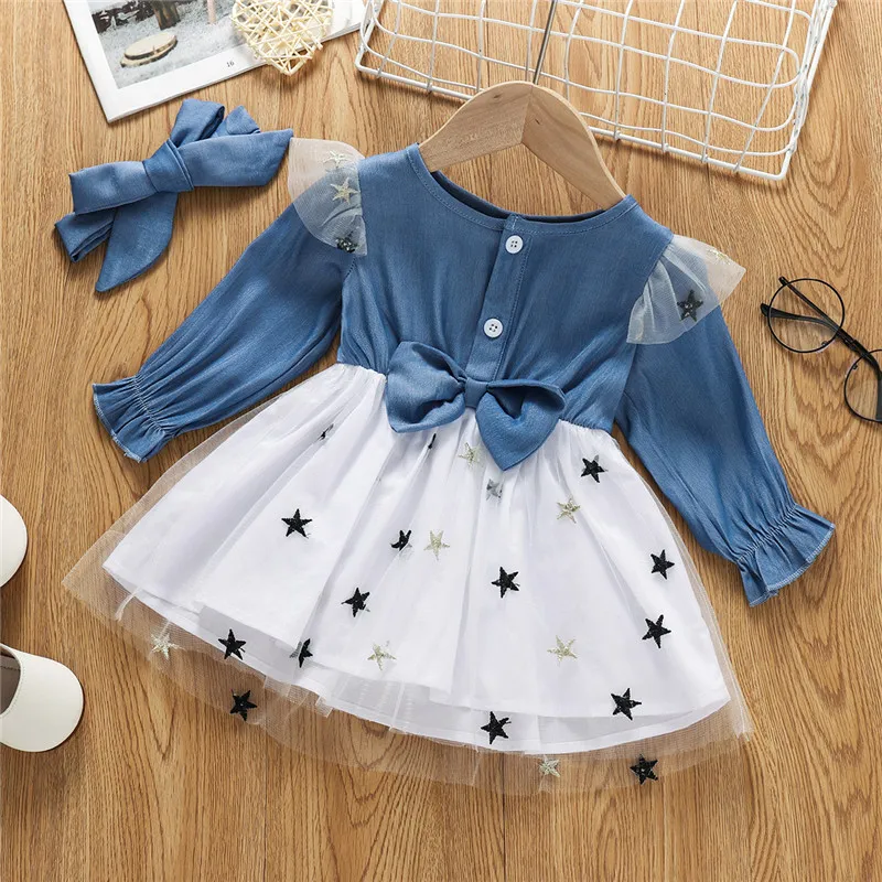 Newborn hot sale jean dress