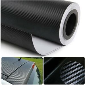 127x30cm/50x11.8 3D Carbon Fiber Sticker for Motorcycle Car Hood Decal Vinyl Wrap Waterproof Stickers Matte Black