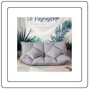 【JJ HOME】Foldable Tatami Sofa Bed / Floor Recliner Chair with 2 Pillows