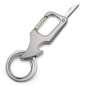 Gantungan Kunci 3 in 1 Motor Mobil Rumah Multifungsi Keychain Premium Pisau Kecil Pembuka botol