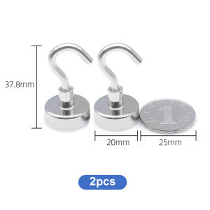 Ecily 2 cái móc MAG/netic mạnh móc chịu lực cao MAG/Net móc lưu trữ thanh nhà bếp mag-netic móc lưu trữ chìa khóa đa năng Mag/Net hookrefrigerator lưu trữ liền mạch không khoan M/móc giữ núm hút cao su từ