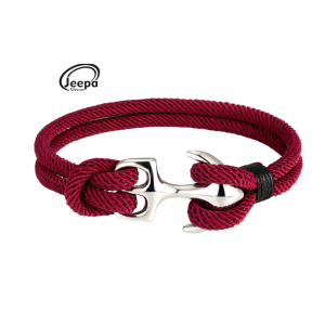 Gelang Pria Tali Jangkar Milan Fashion Pria Model Casual Kece Gaya Retro Terbaru GP16