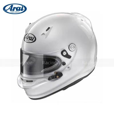 Arai SK‑6 PED Kart Racing Helmet Full Face | Snell K2020 FIA 8859 Certified Kart Helmet White S/M/L/XL