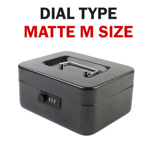AKIRO HOME Large Key Dial PIN Security Petty Cash Box Money Tray Portable Anti-Scratch Matte Surface Peti Keselamatan 带锁保险箱