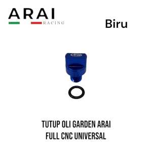 Baut Tutup Oli Garden ARAI Full Besi Cnc tutup oli garden ARAI full cnc Universal Buat Semua Motor Matic Atlantis