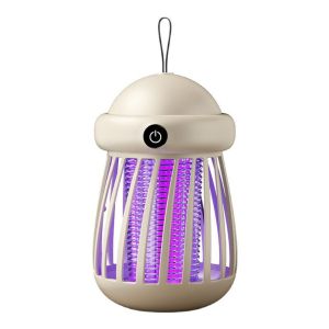 MSHNXA Mute Mosquito Lamp USB Rechargeable Anti Mosquito Electric Fly Trap Mini High-Voltage Bug Zapper Trap Lamp Home/Outdoor