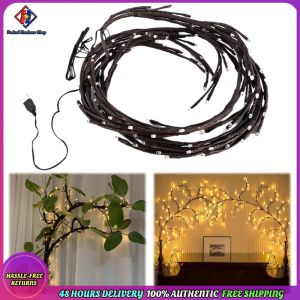 Vodool LED Vine Tree Branch Lights 8 Modes USB Powered Tree Vine Light with Remote Control Rattan Tree Decorative Light for Wedding Party Christmas Decor