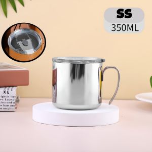 Mug Gelas Minum Air/Cup Minum Air Coffee Stainless Steel Dove&Glossy 400ml Kode Mug Kopi kinclong