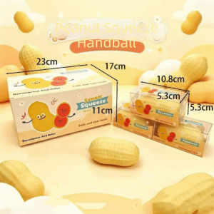 BESTWEST Shapable Crispy Pudding Handmade Hand Relax Blocks Filled Squishy Boys Girls Pinch Crunchy Peanut Kids Adults