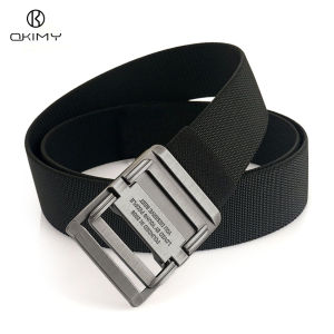 OKIMY Fashion Mens Belts Elastic Nylon Belt Trendy Utility Waist Belts 120cm Adjustable Length Scratch Resistant Belts No Hole Belt for Men Vintage Jeans Belt for Men