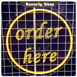 order here ขนาด 40 X 40 X 2cm ป้ายไฟนีออน หน้าร้าน ป้ายไฟตัวอักษร ตกแต่งหน้าร้าน สร้างความโดดเด่นให้ร้านคุณ