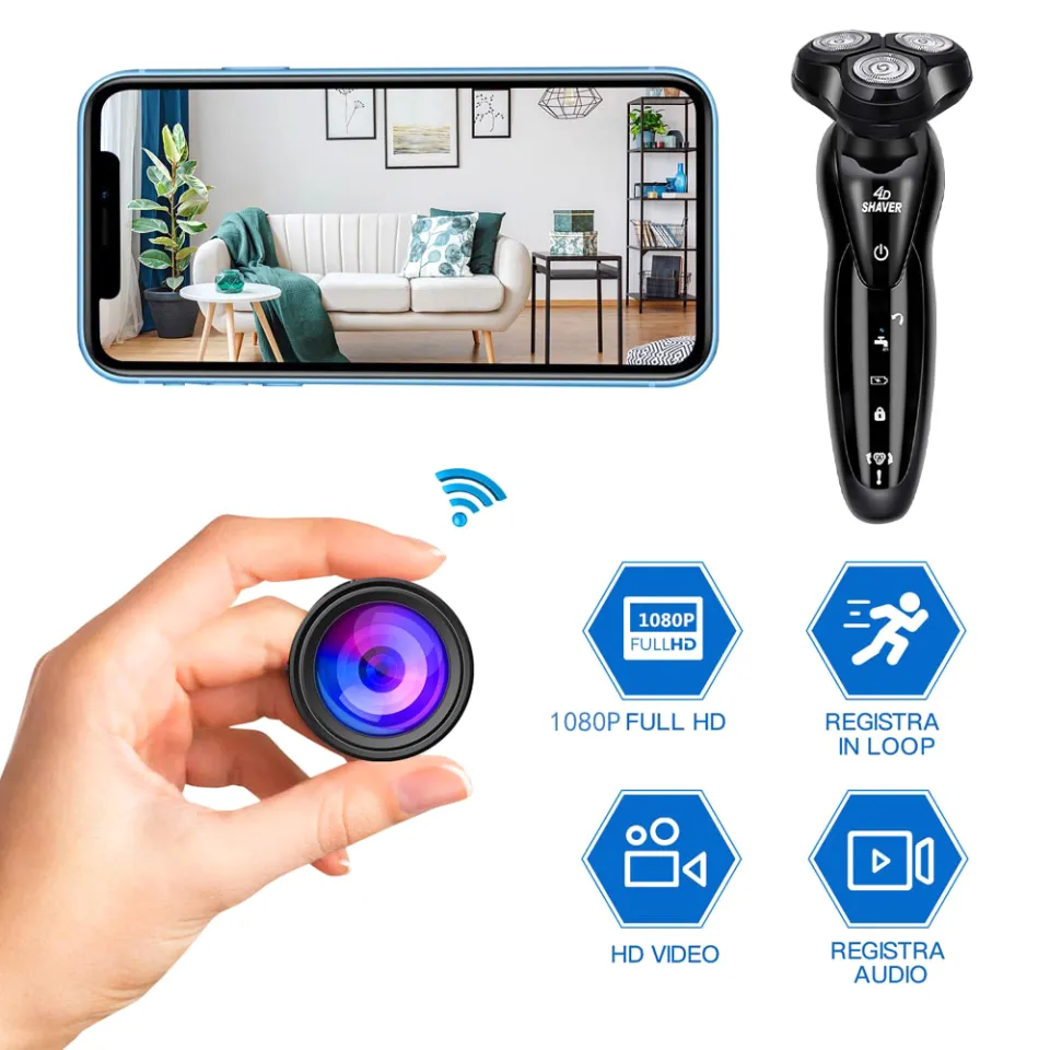 Winstong 2 In 1 Men Electric Shaver Wifi Mini Hidden Camera HD 1080P Indoor  Home Security Cam Portable Razor Micro Camcorder Mobile App Control | Lazada