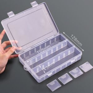 TINGTIAN Storage Box Pen Pencil Box Multifunctional Waterproof Pencil Organizer Simple Transparent Pencil Case Box Art Supply