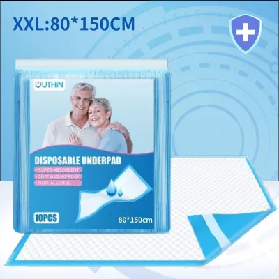50PCS Disposable Underpad Breathable Changing Pad Infant Bed Super Absorbent Polymer Hygiene