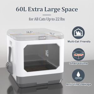 Digital Plasma Deodorant Cat Litter Box (SH2801)