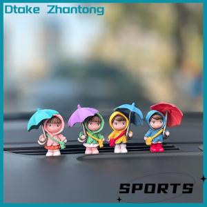Dtake Cute Umbrella Couple Car Interior Decoration Action Figures Auto Rearview Mirror Dashboard Ornaments For Car Accessories