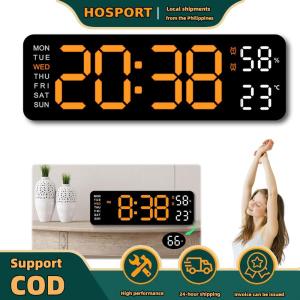 【HOSPORT】Compact Digital Alarm Clock with USB Charging and Multiple Alarm Settings for Home