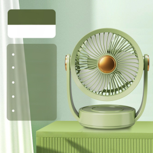 Mini Desktop Fan Usb Rechargeable Mute Folding Fan High Air Volume Wind Turbo Fan Settings 360° Adjustable