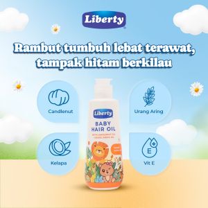 Liberty Baby Hair Oil Candlenut + Urang Aring 150ml - Rambut Tumbuh Kuat Lebat Hitam Berkilau